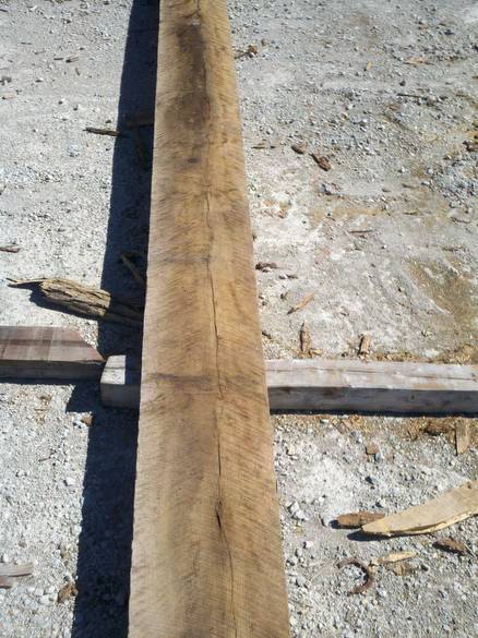 Brown Weathered Oak Lumber